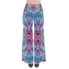 Painted Flames Symmetry Iv So Vintage Palazzo Pants by kaleidomarblingart