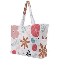 Nature Flora Simple Shoulder Bag by artworkshop