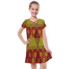 Rhomboid 003 Kids  Cross Web Dress