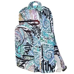 Panic At The Disco Lyric Quotes Double Compartment Backpack