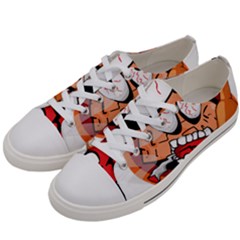 Brain Cartoon Animation Men s Low Top Canvas Sneakers by Jancukart