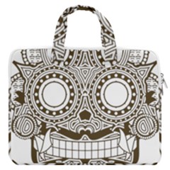 Barong-mask-art-bali Macbook Pro 16  Double Pocket Laptop Bag  by Jancukart