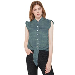 Wooden Wall Frill Detail Shirt