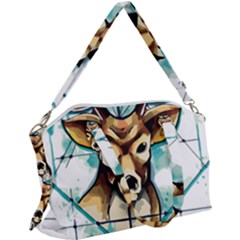 Deer-unicorn-tattoo-drawing-vector-watercolor Canvas Crossbody Bag by Jancukart