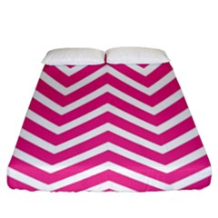 Chevrons - Pink Fitted Sheet (king Size)