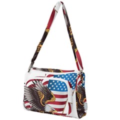 American-eagle- Clip-art Front Pocket Crossbody Bag by Jancukart