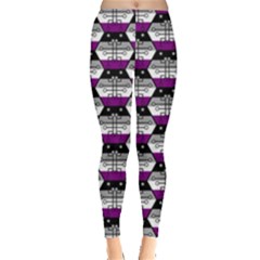 Hackers Town Void Mantis Hexagon Asexual Ace Pride Flag Leggings  by WetdryvacsLair