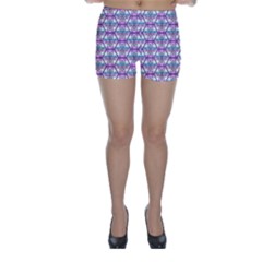 Hackers Town Void Mantis Hexagon Bigender Pride Flag Skinny Shorts by WetdryvacsLair