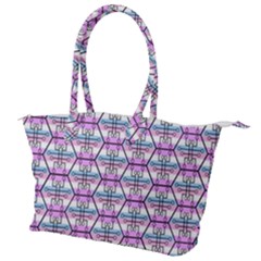 Hackers Town Void Mantis Hexagon Bigender Pride Flag Canvas Shoulder Bag by WetdryvacsLair