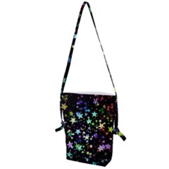 Christmas-star-gloss-lights-light Folding Shoulder Bag by Jancukart