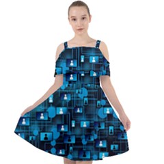 Smartphone-system-web-news Cut Out Shoulders Chiffon Dress by Jancukart