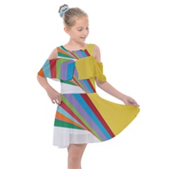 Paper Kids  Shoulder Cutout Chiffon Dress