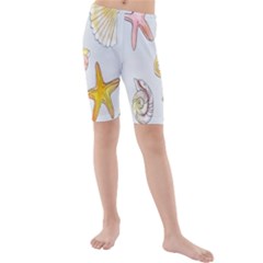 Sea-b 002 Kids  Mid Length Swim Shorts