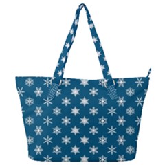 Snowflakes 001 Full Print Shoulder Bag