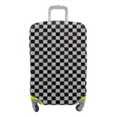 Black And White Watercolored Checkerboard Chess Luggage Cover (small) by PodArtist