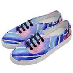 Painting-abstract-blue-pink-spots Women s Classic Low Top Sneakers by Jancukart