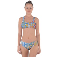 Oil-paint Criss Cross Bikini Set