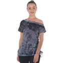 Ice Frost Crystals Off Shoulder Tie-Up Tee View1