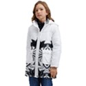 IM Fourth Dimension Black White 6 Kid s Hooded Longline Puffer Jacket View3