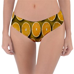 Oranges Slices  Pattern Reversible Classic Bikini Bottoms