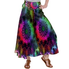 Pride Mandala Satin Palazzo Pants by MRNStudios