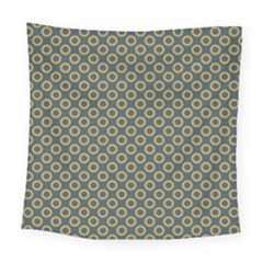 Polka-dots-gray Square Tapestry (large)