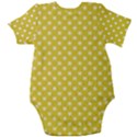 Polka-dots-yellow Baby Short Sleeve Onesie Bodysuit View2