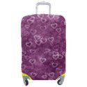 Background Purple Love Luggage Cover (Medium) View1