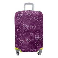 Background Purple Love Luggage Cover (small)