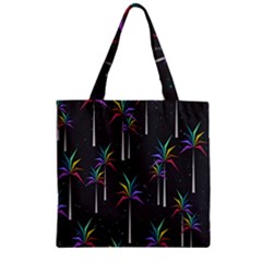 Flora Zipper Grocery Tote Bag