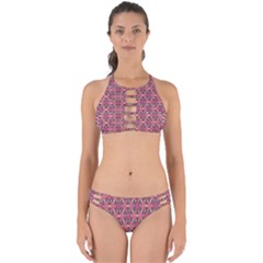 Pattern Motif Perfectly Cut Out Bikini Set