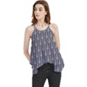 Seamless-pattern Gray Flowy Camisole Tank Top View1