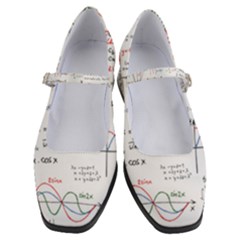 Math Formula Pattern Women s Mary Jane Shoes by Sapixe