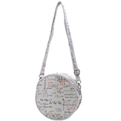 Math Formula Pattern Crossbody Circle Bag by Sapixe