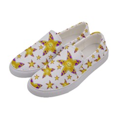 Isolated Transparent Starfish Women s Canvas Slip Ons by Sapixe