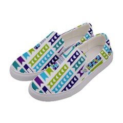 Peacock Pattern Women s Canvas Slip Ons by Sapixe