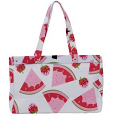 Pink Watermeloon Canvas Work Bag by Sapixe