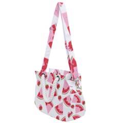 Pink Watermeloon Rope Handles Shoulder Strap Bag by Sapixe