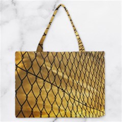 Chain Link Fence  Zipper Medium Tote Bag by artworkshop