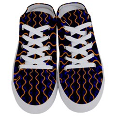 Pattern Abstract Wwallpaper Waves Half Slippers