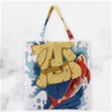 Wave Fish Koi Splash Character Grocery Tote Bag View2