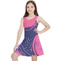 Abstract Background Shapes Banner Kids  Lightweight Sleeveless Dress View1