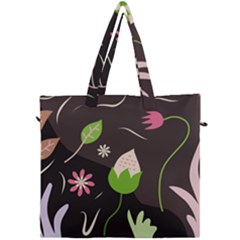 Wallpaper Floral Background Canvas Travel Bag