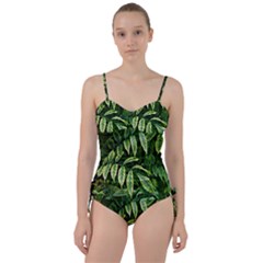 Leaves Foliage Twig Bush Plant Sweetheart Tankini Set