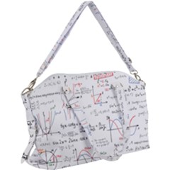 Math Formula Pattern Canvas Crossbody Bag by Wegoenart