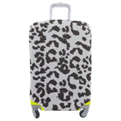 Grey And Black Jaguar Dots Luggage Cover (medium)