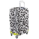 Grey And Black Jaguar Dots Luggage Cover (Medium) View2