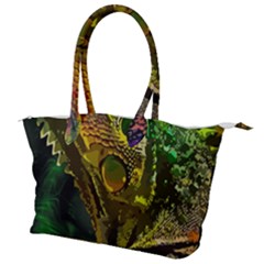 Chameleon Reptile Lizard Animal Canvas Shoulder Bag by Wegoenart