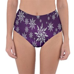 Star Christmas Reversible High-waist Bikini Bottoms