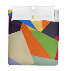 Illustration Colored Paper Abstract Background Duvet Cover Double Side (full/ Double Size)